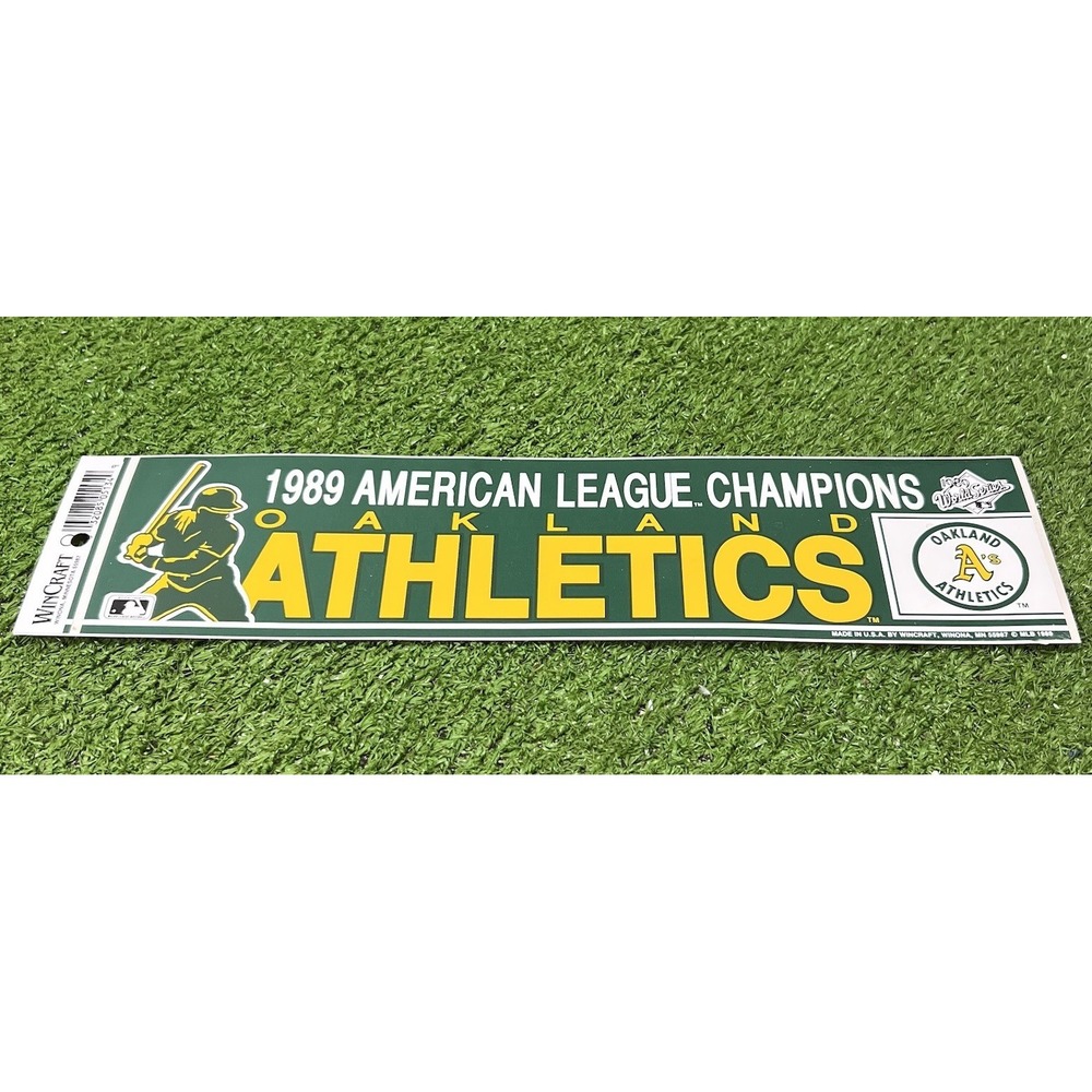 1989 World Series Memorabilia Oakland A's S.F Giants MLB Earthquake Game Sticker